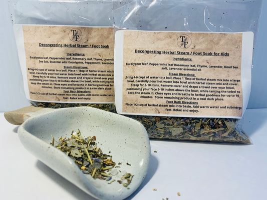 Decongesting Herbal Steam/ Foot Soak, 2 oz.